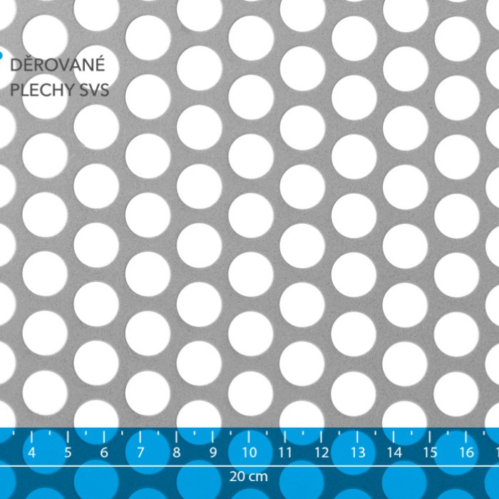 Děrovaný plech Rv 12-16 ocel