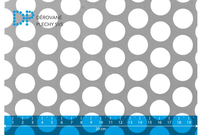 Děrovaný plech Rv 20-26 ocel
