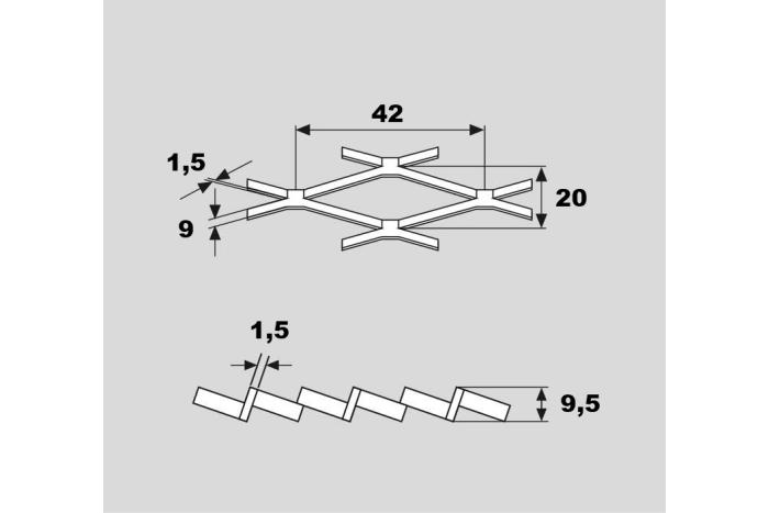Tahokov ocelový PLOTA 42x20/9