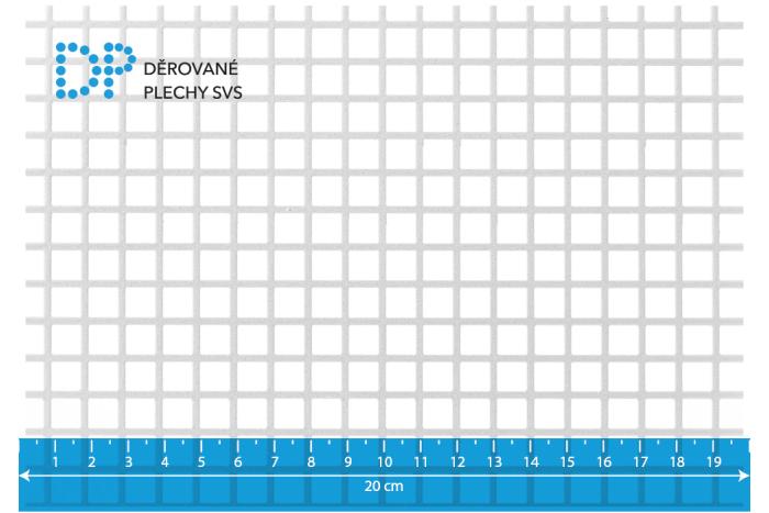 Děrovaný plech Qg 8-10 nerez 1.4571
