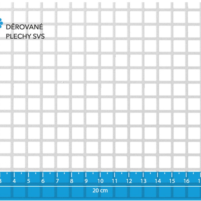 Děrovaný plech Qg 8-10 nerez 1.4571