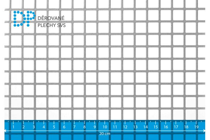 Děrovaný plech Qg 10-12 pozink