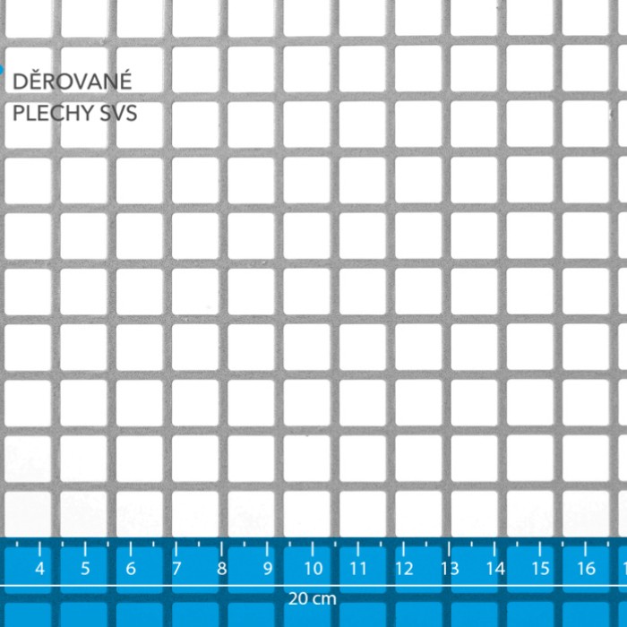 Děrovaný plech Qg 10-12 pozink