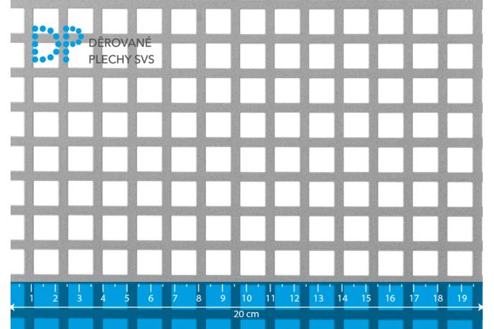 Děrovaný plech Qg 10-14 pozink