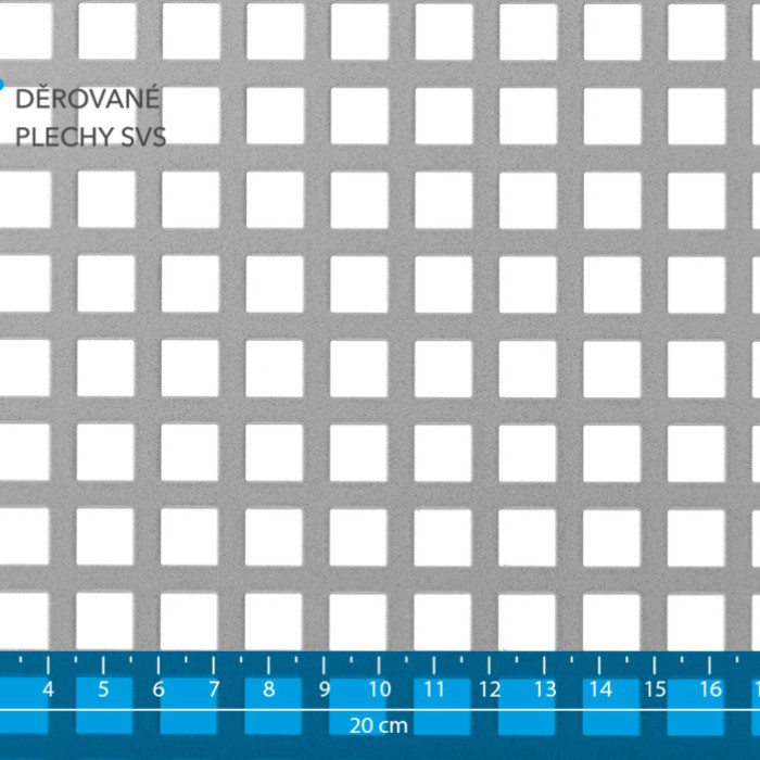 Děrovaný plech Qg 10-15 nerez 1.4571