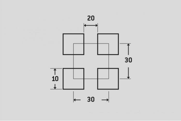 Děrovaný plech Qg 10-30 nerez 1.4301