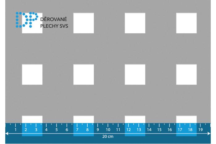 Děrovaný plech Qg 20-50 hliník