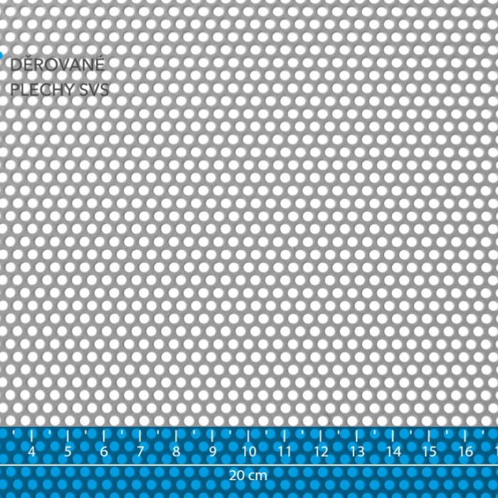 Děrovaný plech Rv 2.5-4 ocel