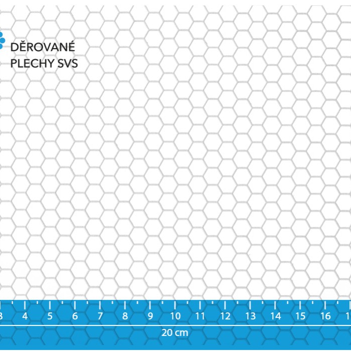 Děrovaný plech Hv 6-6.7 pozink