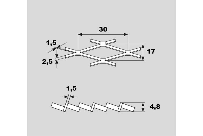Tahokov ocelový 30x17/2,5