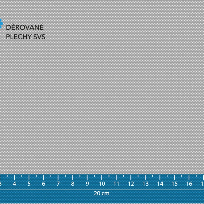 Děrovaný plech Rv 0.5-1.09 nerez 1.4301