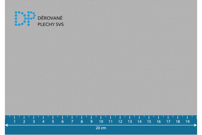 Děrovaný plech Rv 0.5-1.09 nerez 1.4301