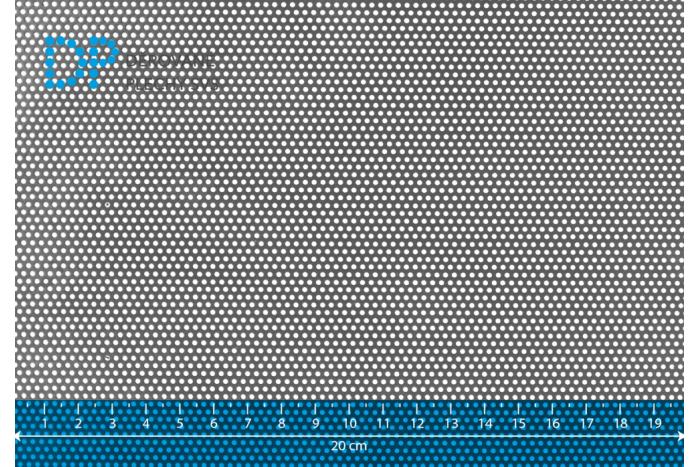 Děrovaný plech Rv 1.25-2.5 ocel