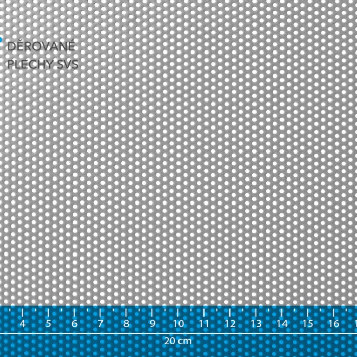 Děrovaný plech Rv 1.5-3 hliník