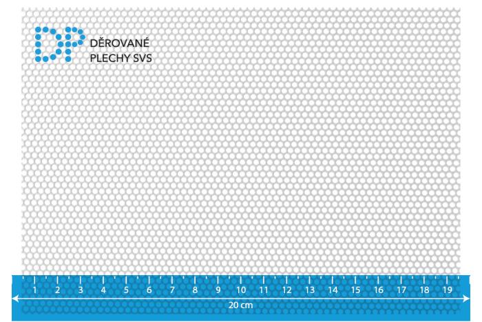 Děrovaný plech Rv 2-3 ocel
