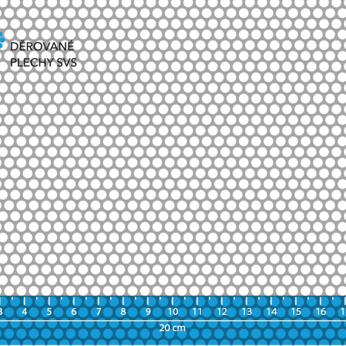 Děrovaný plech Rv 4-5 ocel