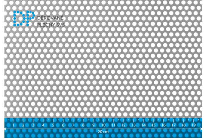 Děrovaný plech Rv 4-6 ocel