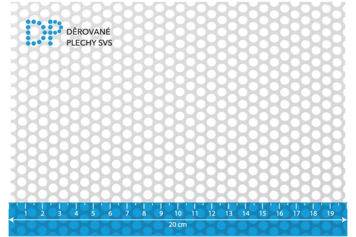 Děrovaný plech Rv 5-7 pozink