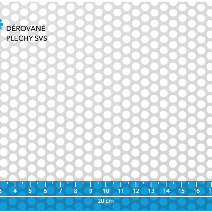 Děrovaný plech Rv 5-7 pozink