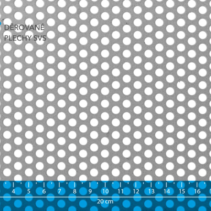 Děrovaný plech Rv 5-8 ocel