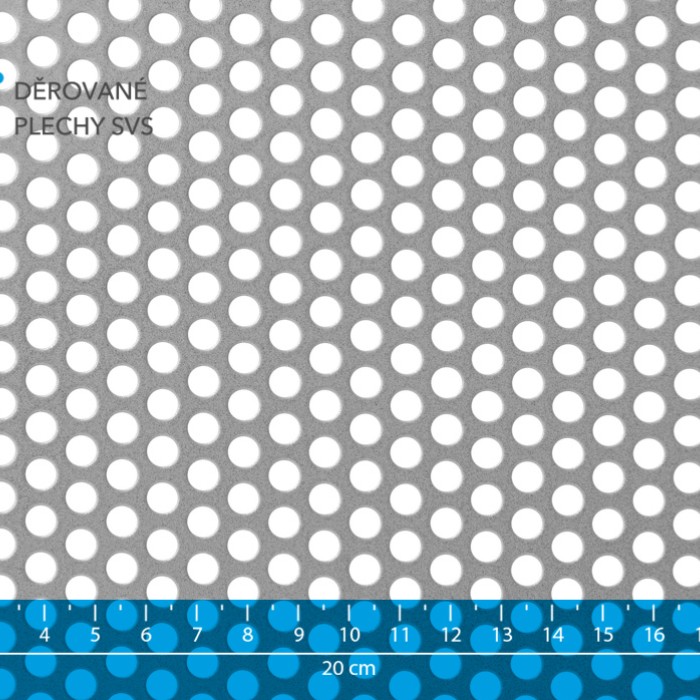 Děrovaný plech Rv 6-9 ocel