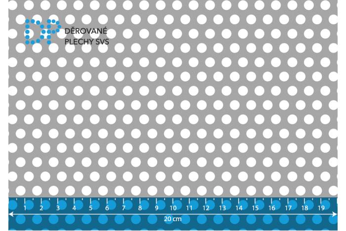 Děrovaný plech Rv 6-10 ocel