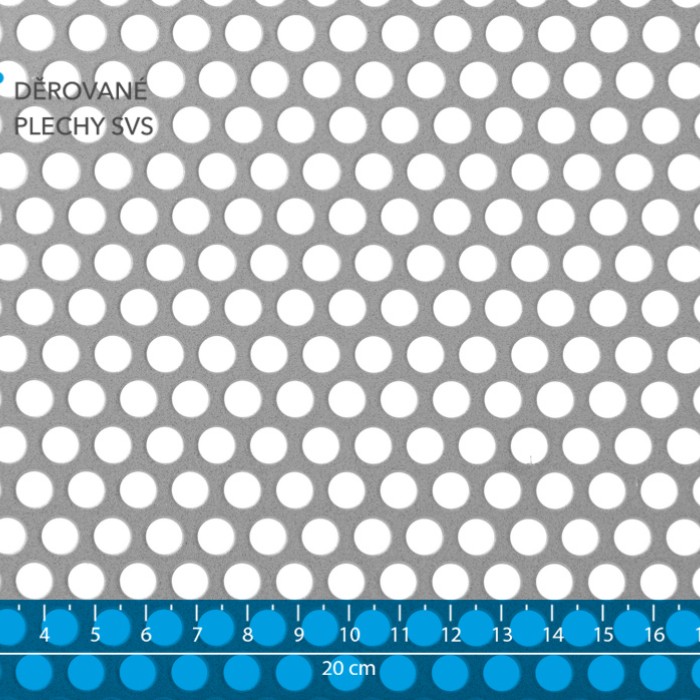 Děrovaný plech Rv 7-10 pozink