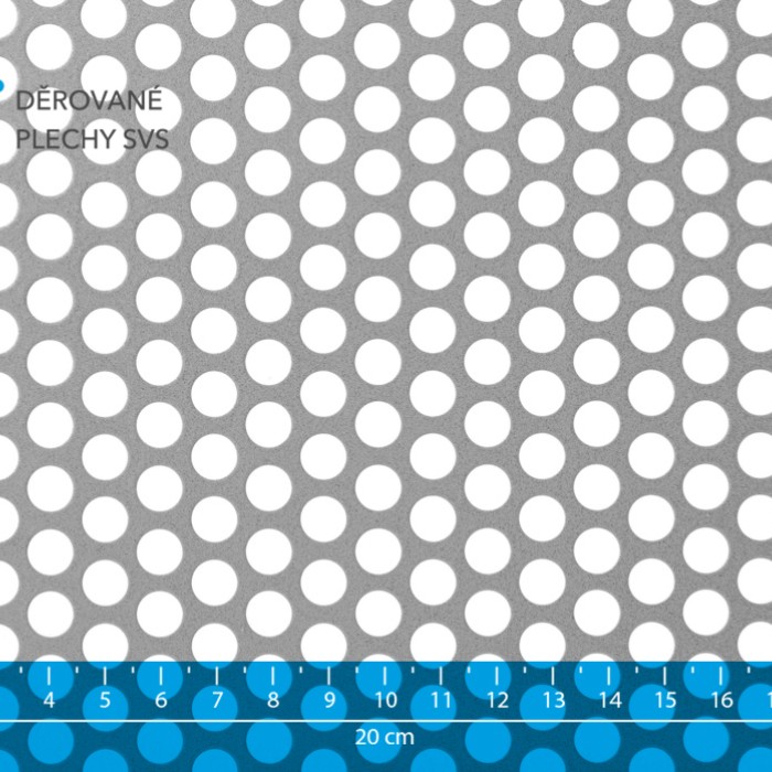 Děrovaný plech Rv 8-11 ocel
