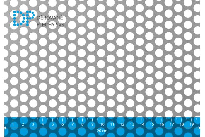 Děrovaný plech Rv 8-11 pozink