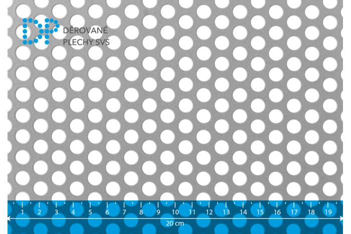 Děrovaný plech Rv 8-12 ocel