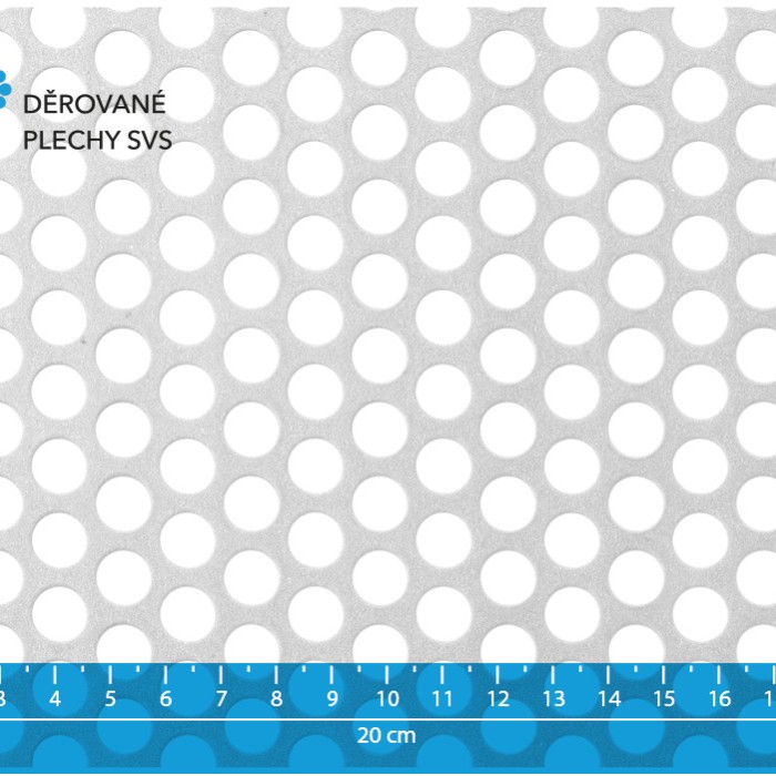 Děrovaný plech Rv 10-14 ocel