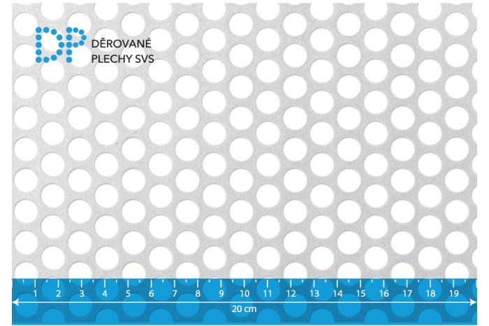 Děrovaný plech Rv 10-14 ocel
