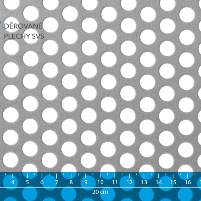 Děrované plechy Rv 10-15 pozink